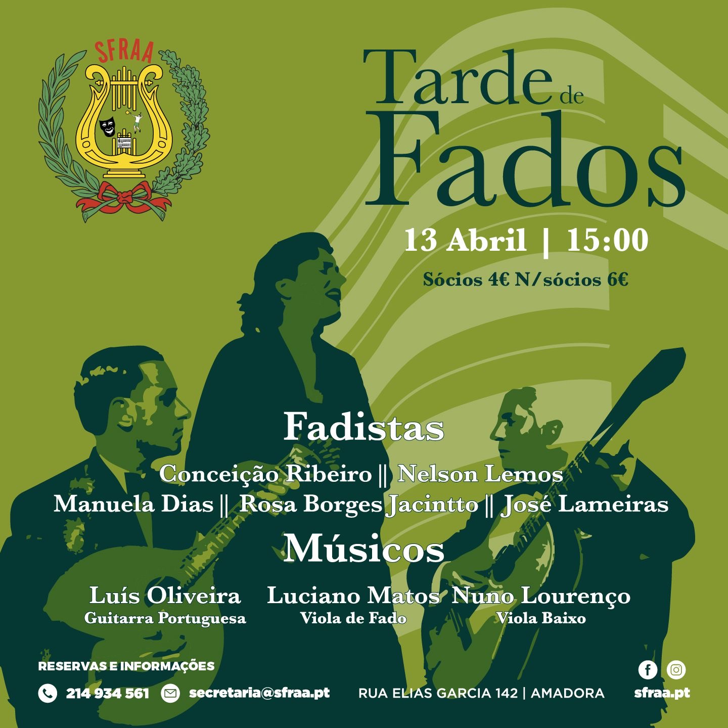 Tarde de Fados –  13 de abril
