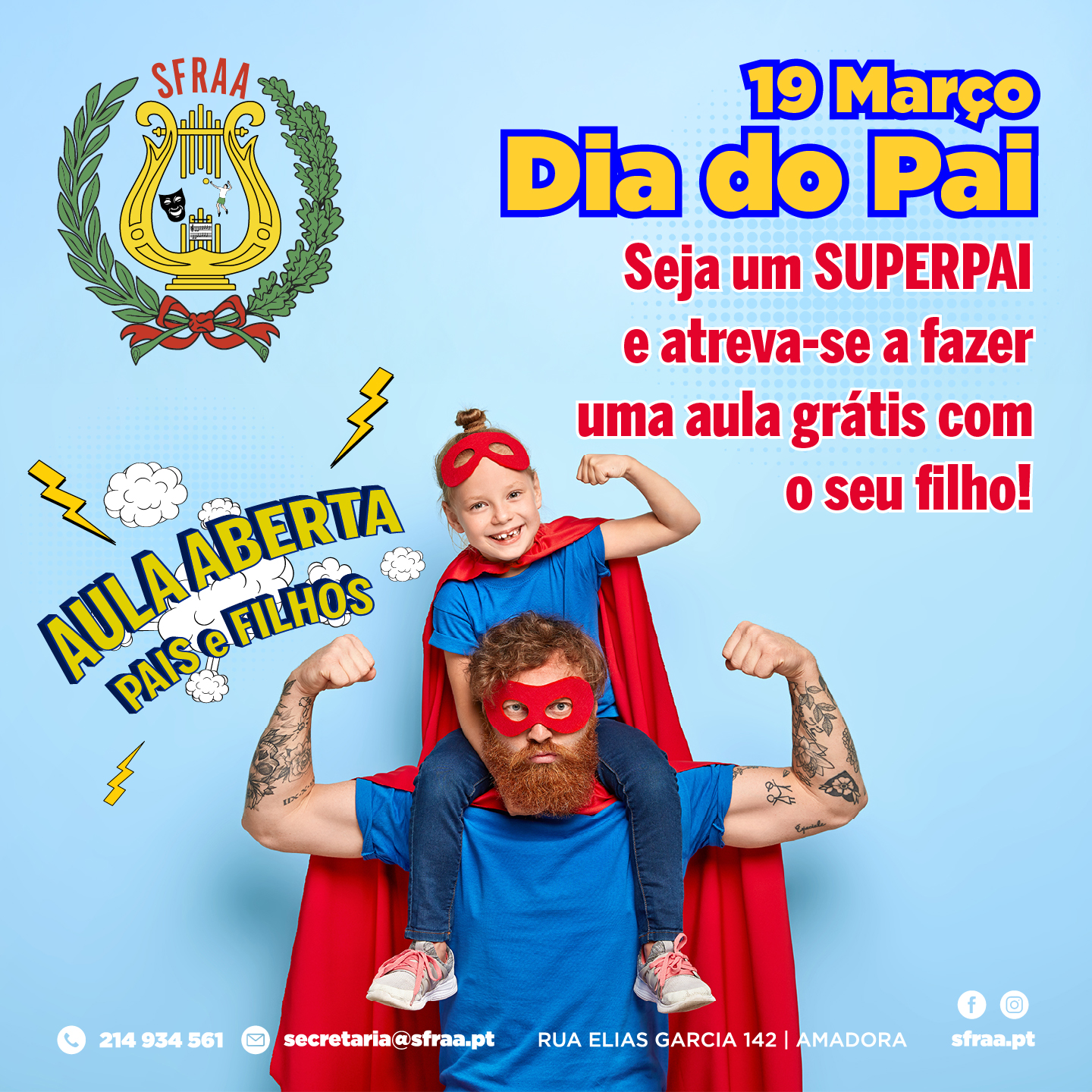 Dia do Pai – Aulas abertas
