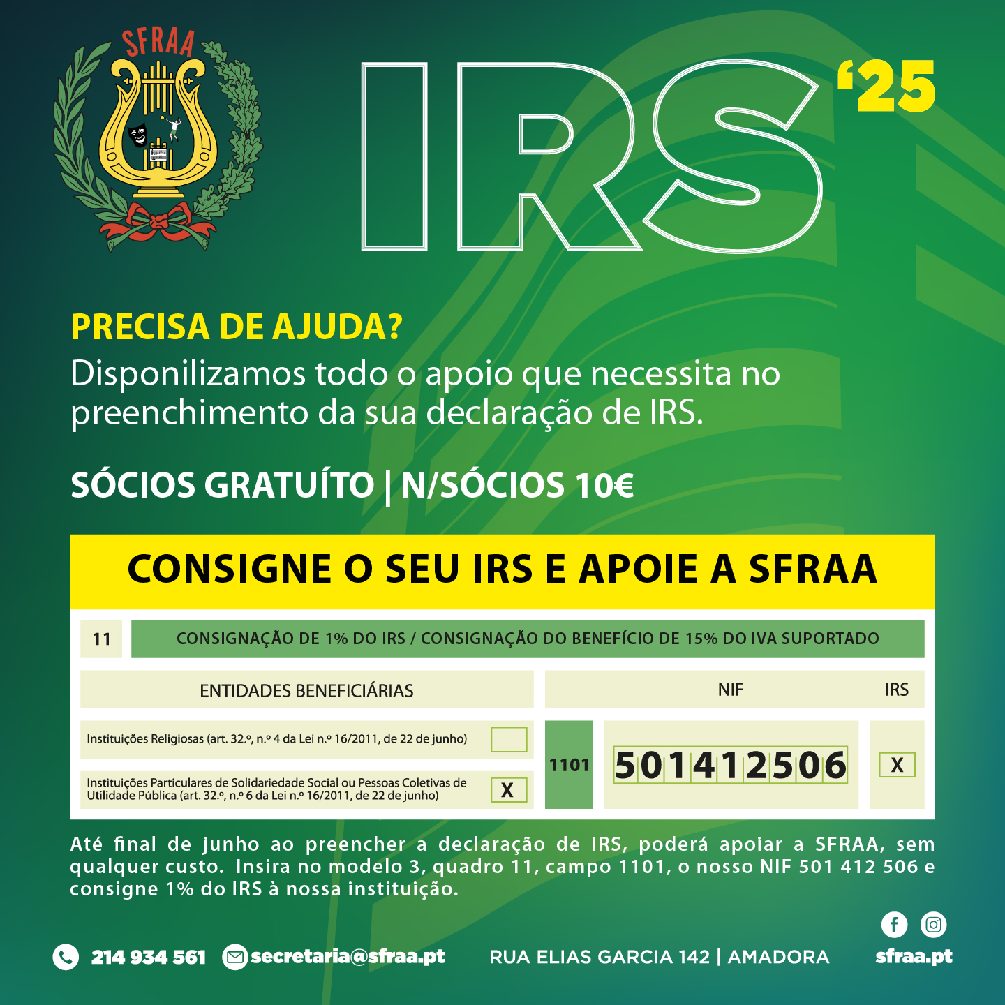 IRS 2024 – Consignação 1%