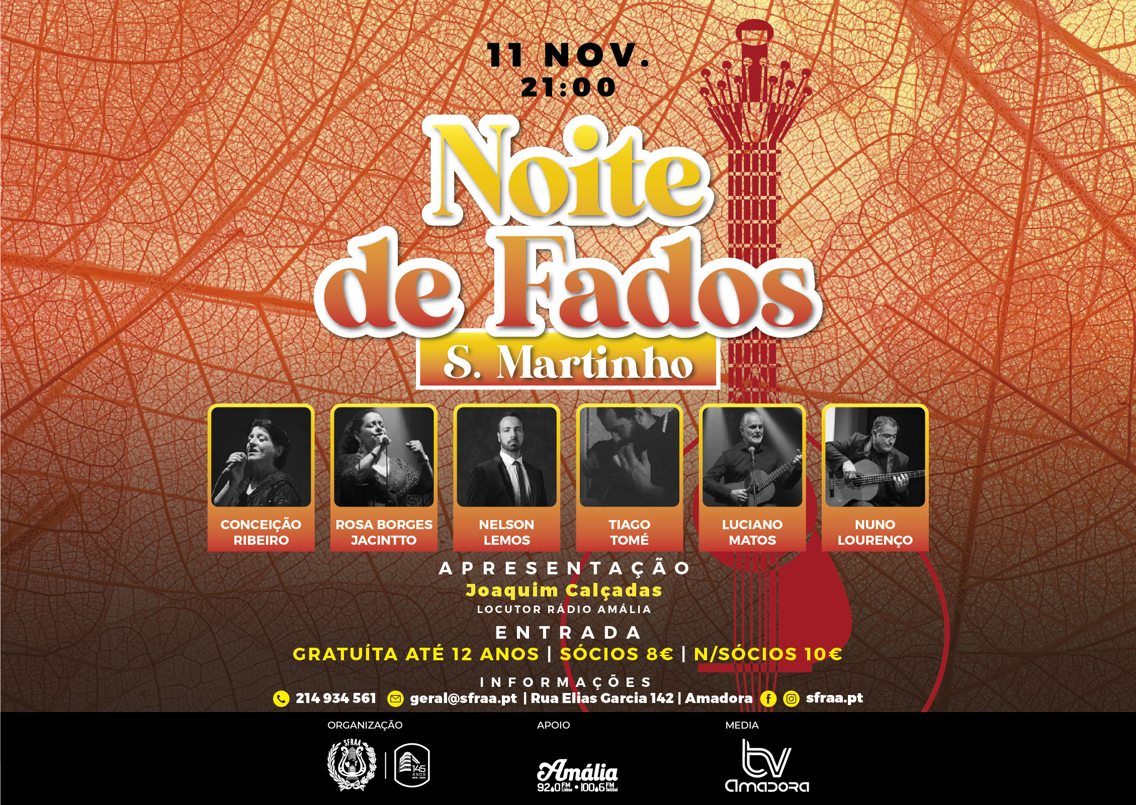 Noite de Fados – S. Martinho – 11 de novembro